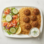 Falafel Over Rice Plate